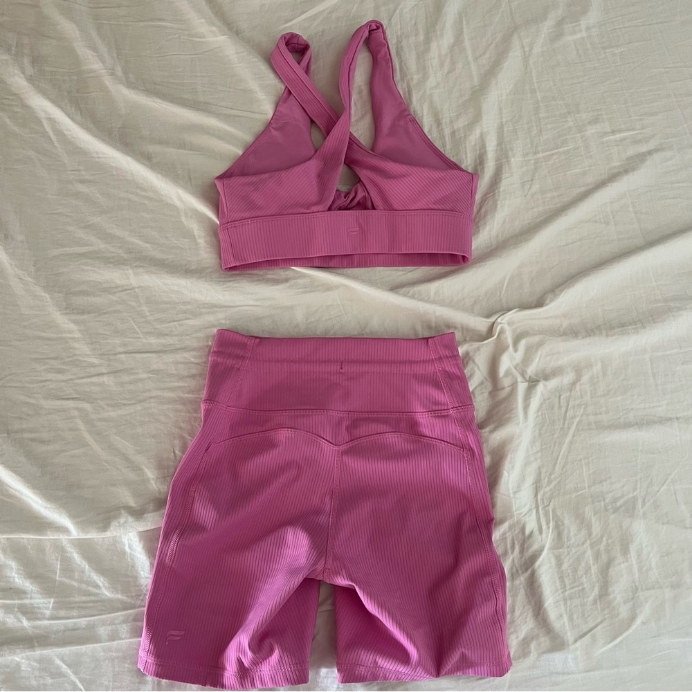 Fabletics Pink Athletic Shorts - Picture 5 of 7